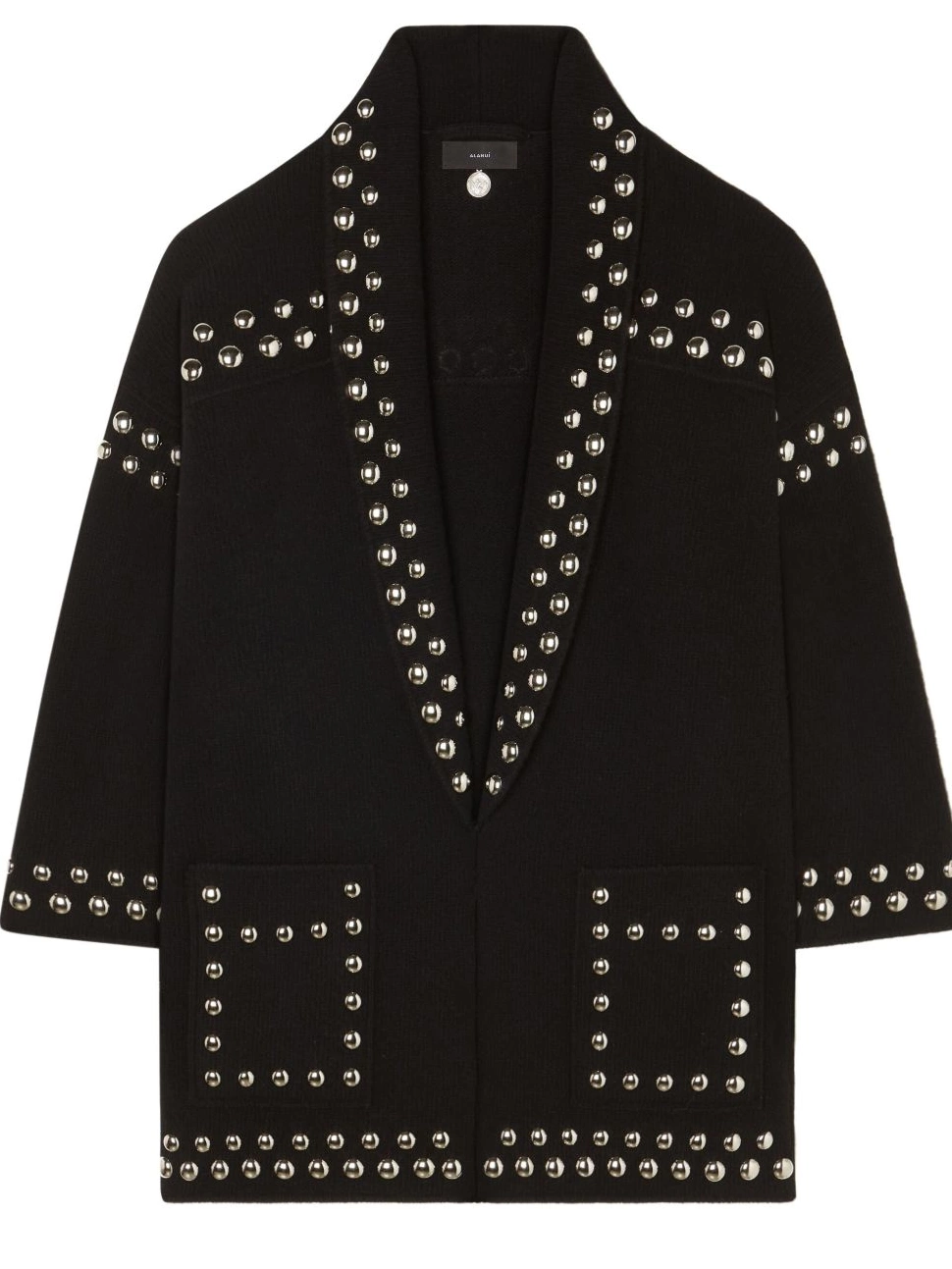 Cheap Alanui Women virgin-wool cardigan stud-embellished 0409